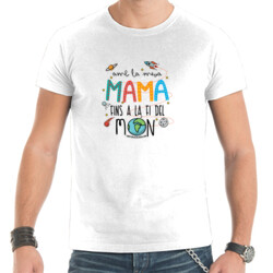"AMB LA MEVA MAMA FINS A LA FI DEL MÓN" Samarreta Home m/curta