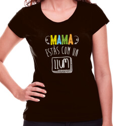 "UN LLUM mama" Samarreta Dona m/curta