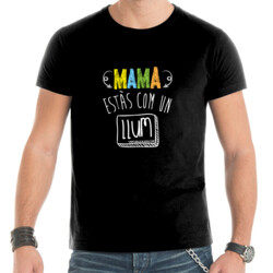 "UN LLUM mama" Samarreta home m/curta