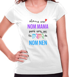 "ABANS mama" Samarreta personalitzable Dona m/curta