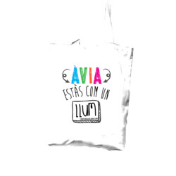 "LLUM àvia" Bossa TOTE cotó