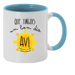 "BON DIA AVI" Tassa color interior