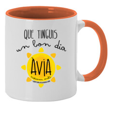 "BON DIA àvia" Tassa color interior