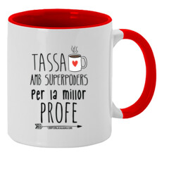 "LA MILLOR PROFE" Tassa color interior