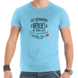 "PROFE héroes" Camiseta Hombre m/corta