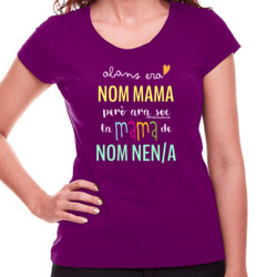 "ABANS mama" Samarreta personalitzable Dona m/curta