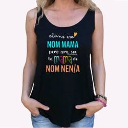 "ABANS mama" Samarreta tirants folgada PERSONALITZABLE