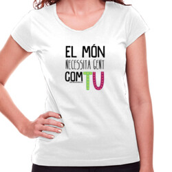 "COM TU" Samarreta dona m/curta