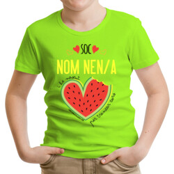 "HE NASCUT PER TRENCAR CORS" Samarreta NENS/NENES PERSONALITZABLE m/curta
