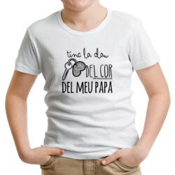 "CLAU_PAPA" Samarreta nens i nenes m/curta