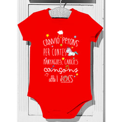 "CANVIO PETONS PER CONTES, MANYAGUES, CARICIES..." Body bebè