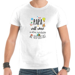 "AVENTURES papa" Samarreta Home m/curta