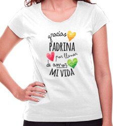 "PADRINA" Samarreta dona m/curta