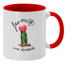 "FES-ME UNA ABRAÇADA - CACTUS2" Tassa color interior