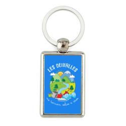 "DEIXALLES" Clauer rectangular metàl·lic