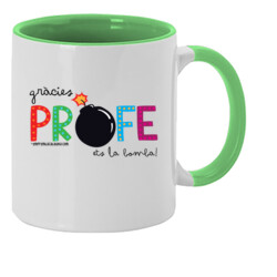 "BOMBA profe" Tassa color interior