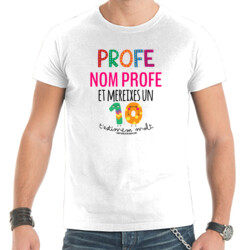 "PROFE 10 personalitzable" Samarreta PERSONALITZABLE Home m/curta