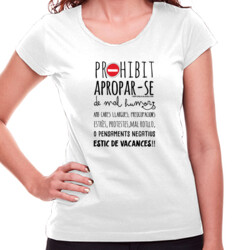 "PROHIBIT - vacances" Samarreta Dona M/CURTA