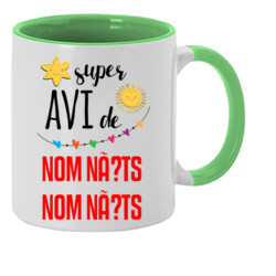 "SUPER AVI" Tassa PERSONALITZADA color interior