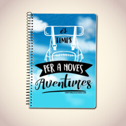 "TEMPS PER A NOVES AVENTURES" Llibreta A5