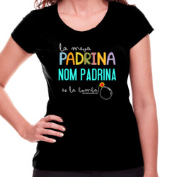 "BOMBA PADRINA" Samarreta PERSONALITZABLE Dona m/curta