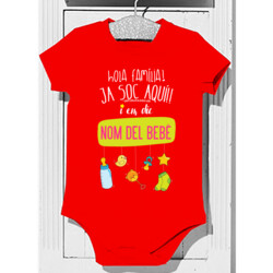 "FAMILIA SOC AQUÍ" body PERSONALITZAT nadó