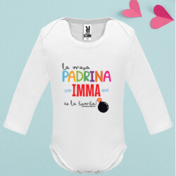 "PADRINA IMMA" body nadó màniga llarga