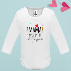 "MAMA AVUI ESTÀS PER MENJAR-TE" body nadó màniga llarga