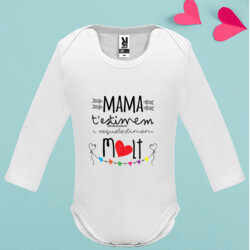 "MAMA T'ESTIMEM I REQUETESTIMEM MOLT"  body nadó màniga llarga