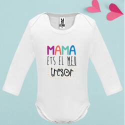 "MAMA ETS EL MEU TRESOR" body nadó màniga llarga
