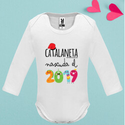 "CATALANETA NASCUDA EL 2019" body nadó màniga llarga