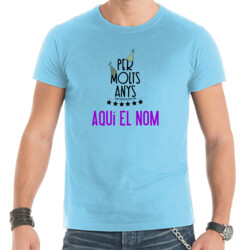 "PER MOLTS ANYS" Samarreta personalitzable m/curta