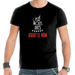 "PER MOLTS ANYS" Samarreta personalitzable m/curta