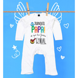"PAPA, sé que ho faràs genial" Pijama màniga llarga nadó