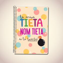 "LA MEVA TIETA" Llibreta PERSONALITZABLE A5