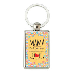 "MAMA T'ESTIMEM" Clauer PERSONALITZABLE rectangular metàl·lic