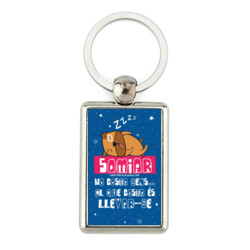 "SOMIAR NO COSTA GENS" Clauer rectangular metàl·lic