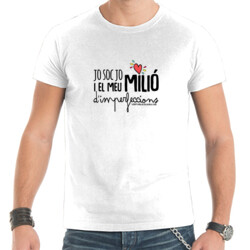 "JO SOC JO I EL MEU MILIÓ D'IMPERFECCIONS" Samarreta Home m/curta