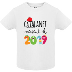 "CATALANET NASCUT EL 2019" Samarreta bebè m/curta