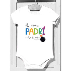 "EL MEU PADRÍ ÉS LA BOMBA" Body bebè