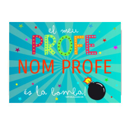 "EL MEU PROFE ÉS LA BOMBA Personalitzat" Puzle de 96 peces