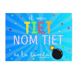 "EL MEU TIET ÉS LA BOMBA Personalitzat" Puzle de 96 peces