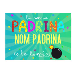 "LA MEVA PADRINA ÉS LA BOMBA Personalitzat" Puzle de 96 peces