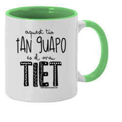 "ÉS EL MEU TIET" Tassa color interior