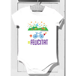 "MUNTANYA + BICICLETA = FELICITAT" Body bebè