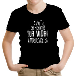 "AVUI EM MENJARÉ LA VIDA A MOSSEGADETES" Samarretes nens/nenes m/curta