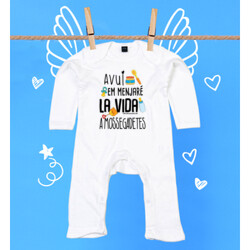"AVUI EM MENJARÉ LA VIDA A MOSSEGADETES" Pijama nadó