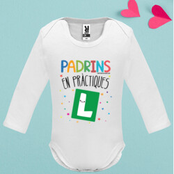 "PADRINS EN PRÀCTIQUES" body nadó màniga llarga