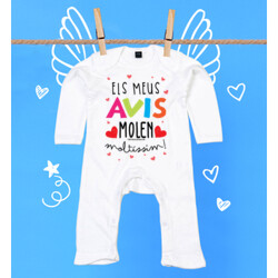 "ELS MEUS AVIS MOLEN MOLTÍSSIM" Pijama màniga llarga nadó