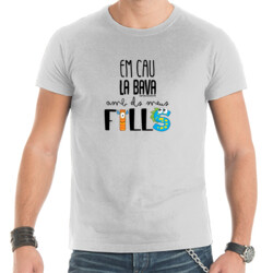"EM CAU LA BAVA AMB ELS MEUS FILLS" Samarreta Home m/curta
